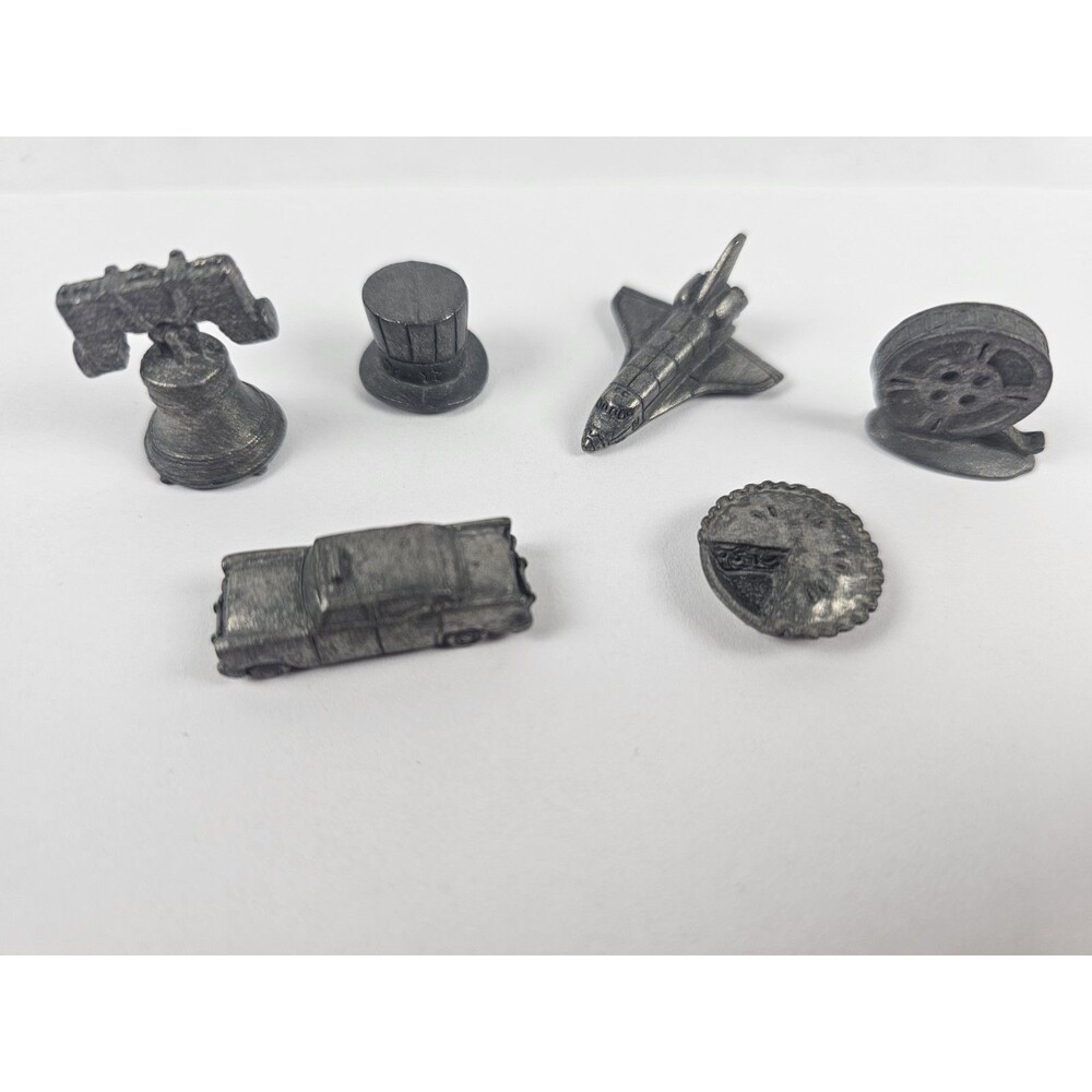 2002 Monopoly The America Special Edition Replacement Player Pieces 6 Tokens